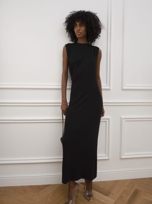 glinea-01623 The Column Dress — Black
